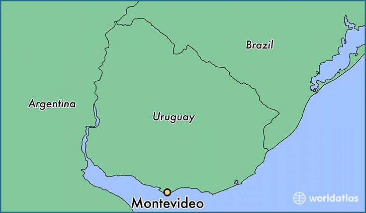 Χάρτης του μοντεβιδέο της Ουρουγουάης