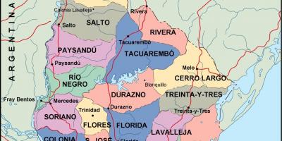 Χάρτης του ο maldonado, Ουρουγουάη