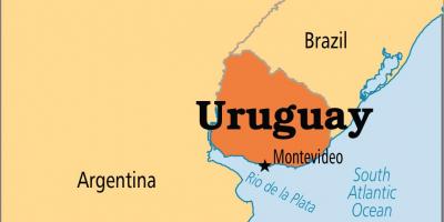 Ουρουγουάη κεφαλαίου χάρτης